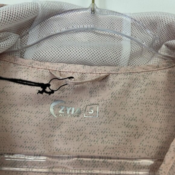 NEW Zyia Pink Bomber Jacket Womens Size Small Hooded Windbreaker - Picture 6 of 10